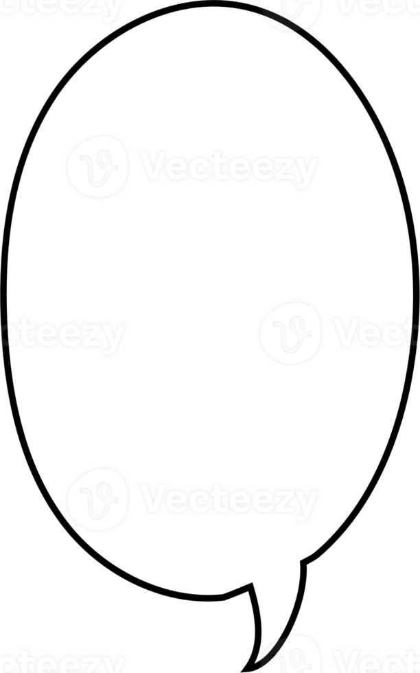 Black and white speech bubble balloon, icon sticker memo keyword planner text box banner, flat png transparent element design