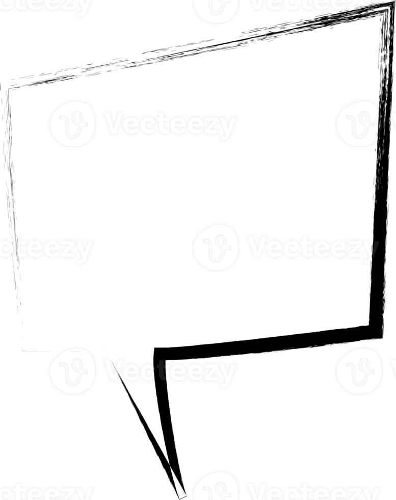 Black and white speech bubble balloon, icon sticker memo keyword planner text box banner, flat png transparent element design