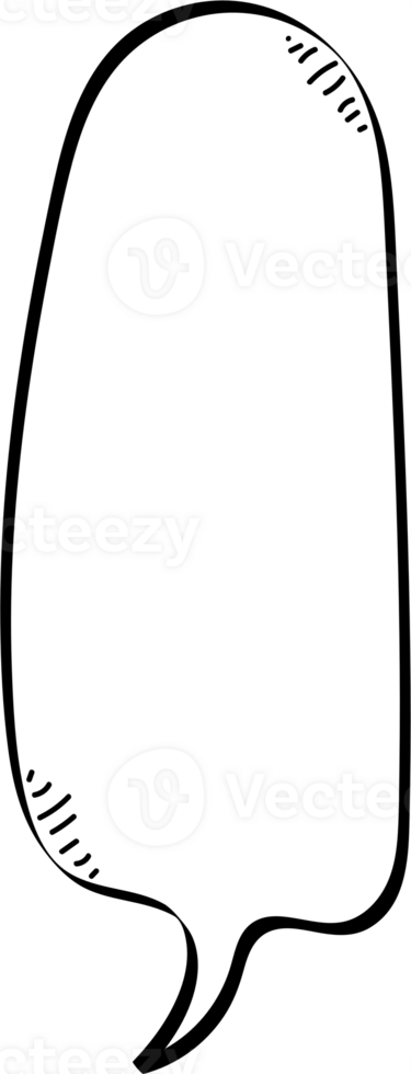 Black and white speech bubble balloon, icon sticker memo keyword planner text box banner, flat png transparent element design