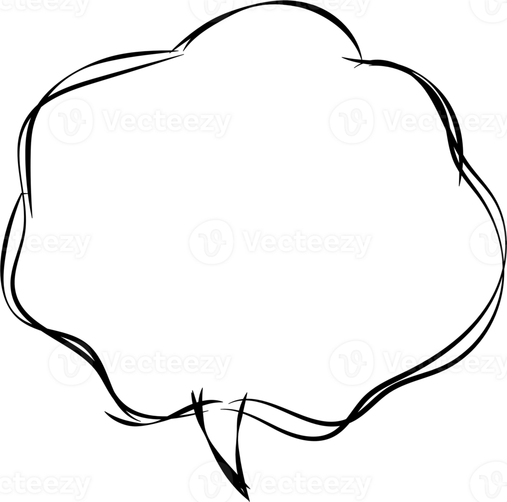 Black and white speech bubble balloon, icon sticker memo keyword planner text box banner, flat png transparent element design
