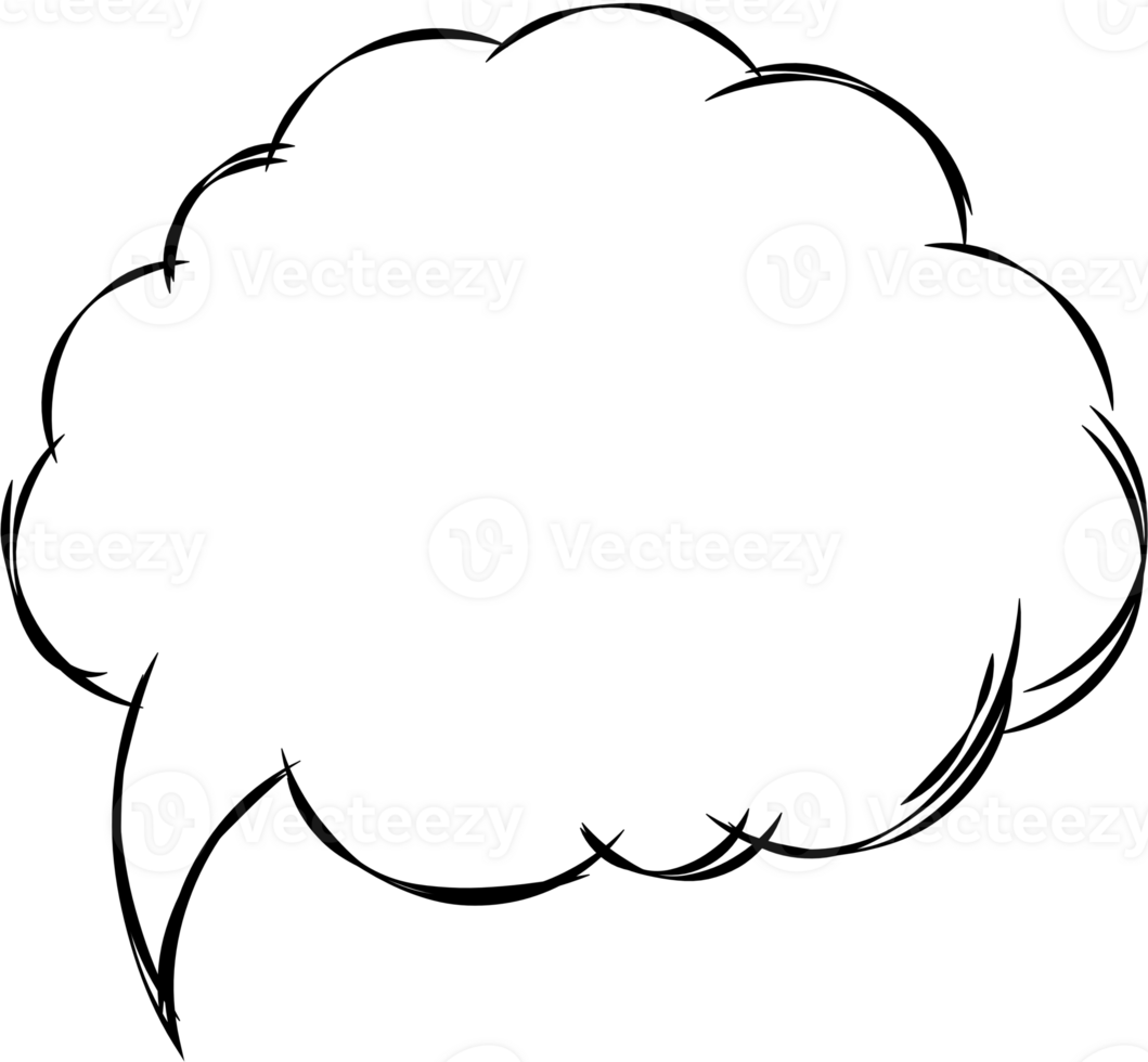 Black and white speech bubble balloon, icon sticker memo keyword planner text box banner, flat png transparent element design