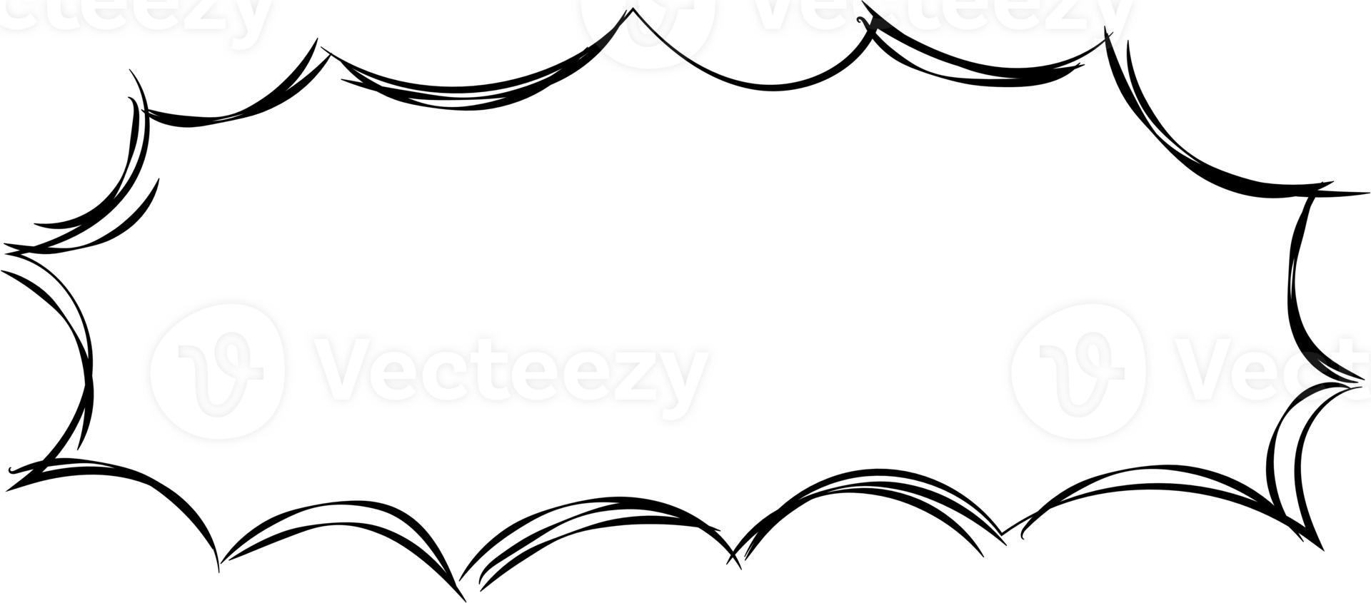 Black and white speech bubble balloon, icon sticker memo keyword planner text box banner, flat png transparent element design