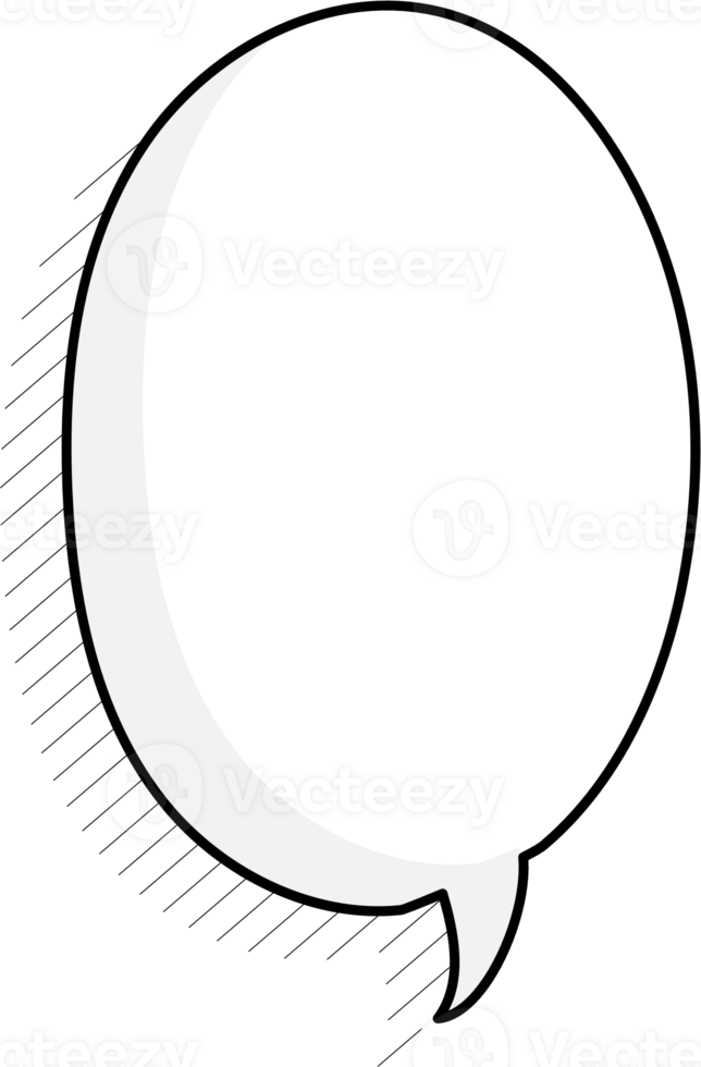 Black and white speech bubble balloon, icon sticker memo keyword planner text box banner, flat png transparent element design