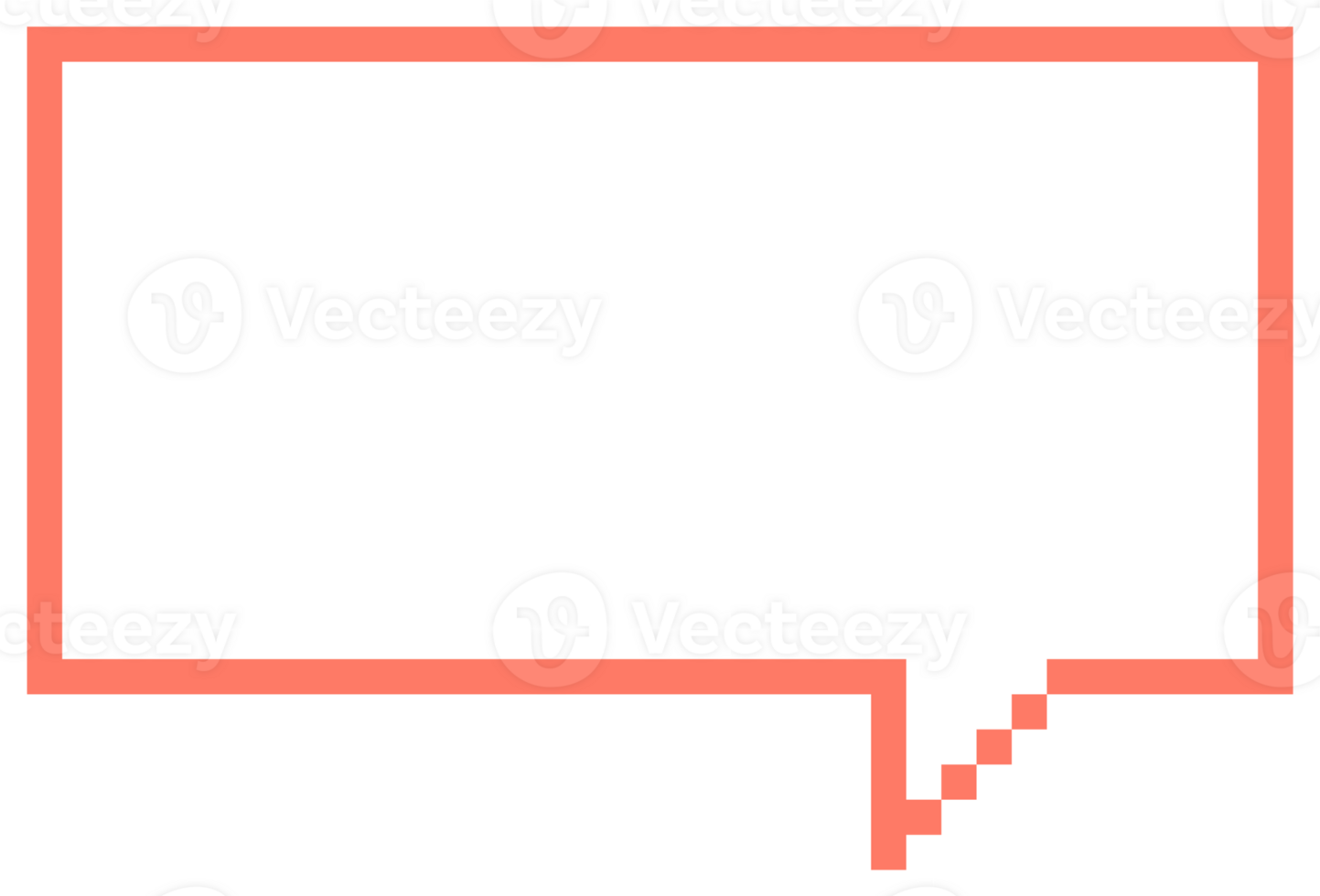 orange color 8bit retro game pixel speech bubble balloon icon sticker memo keyword planner text box banner, flat png transparent element design
