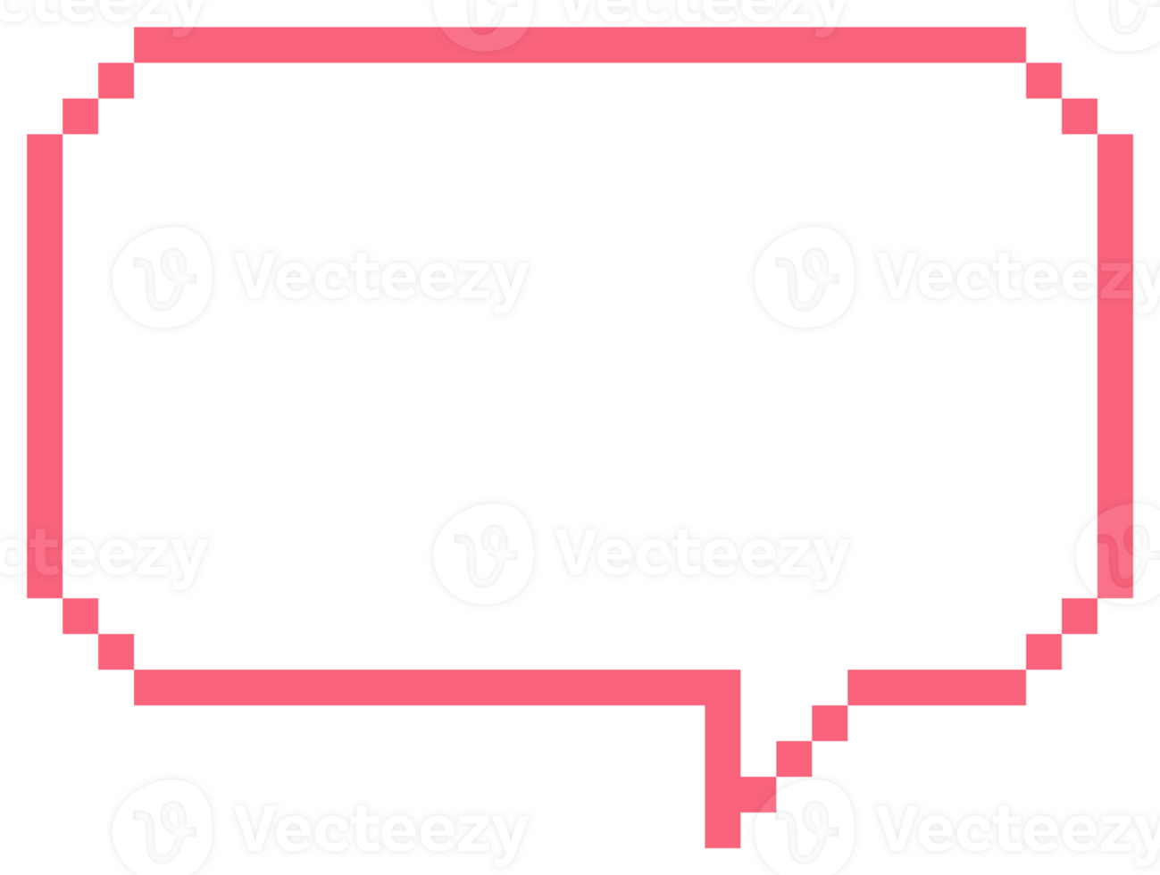 pink color 8bit retro game pixel speech bubble balloon icon sticker memo keyword planner text box banner, flat png transparent element design