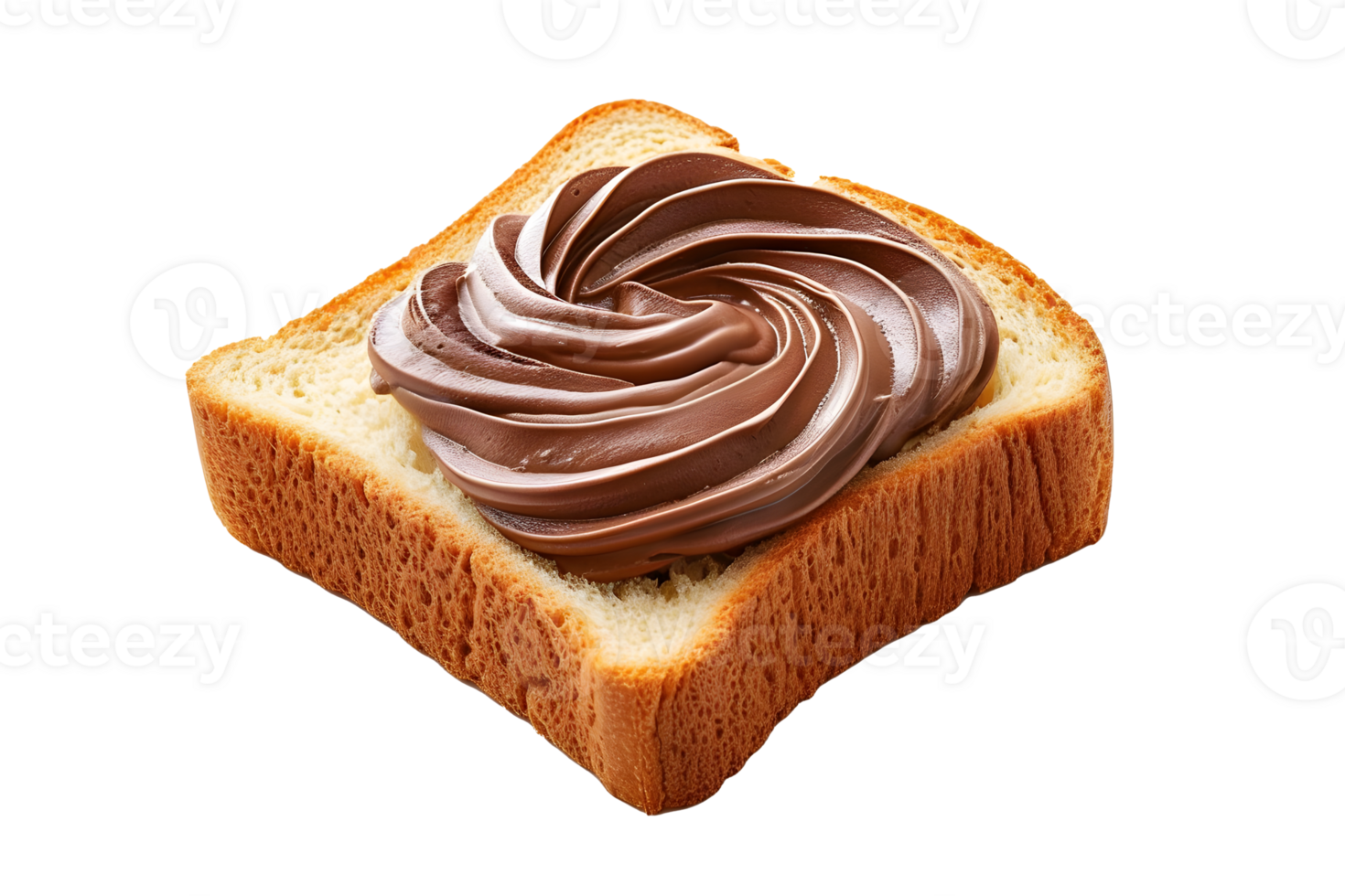 AI generated sandwich with chocolate jam png