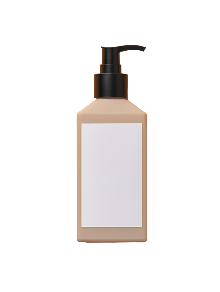 AI generated a bottle of lotion on a transparent background png