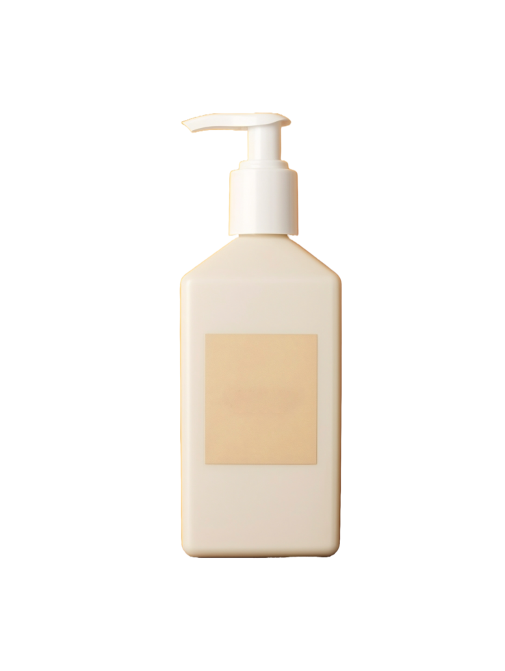 AI generated a bottle of lotion on a transparent background png
