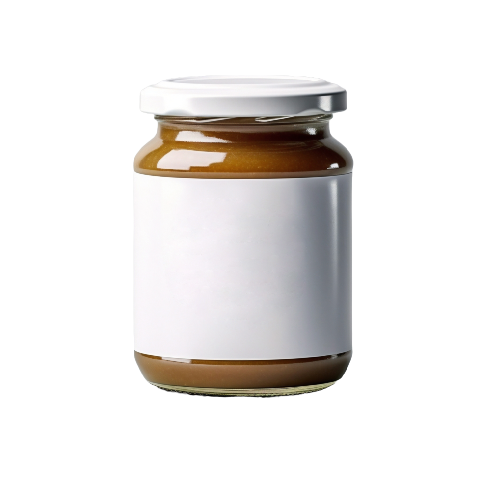 AI generated a jar of tomato sauce on a transparent background png