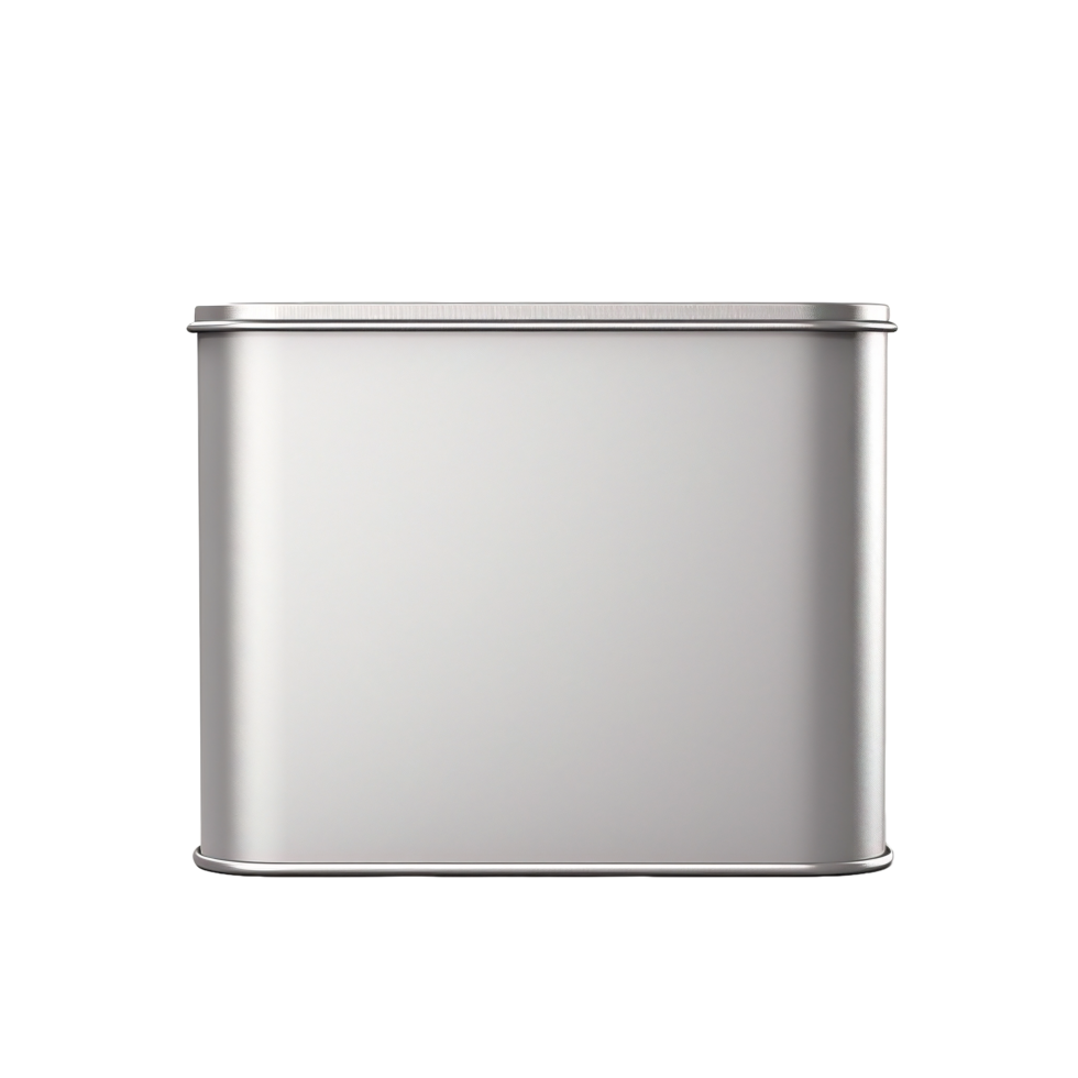AI generated a white metal box with a lid on a transparent background png