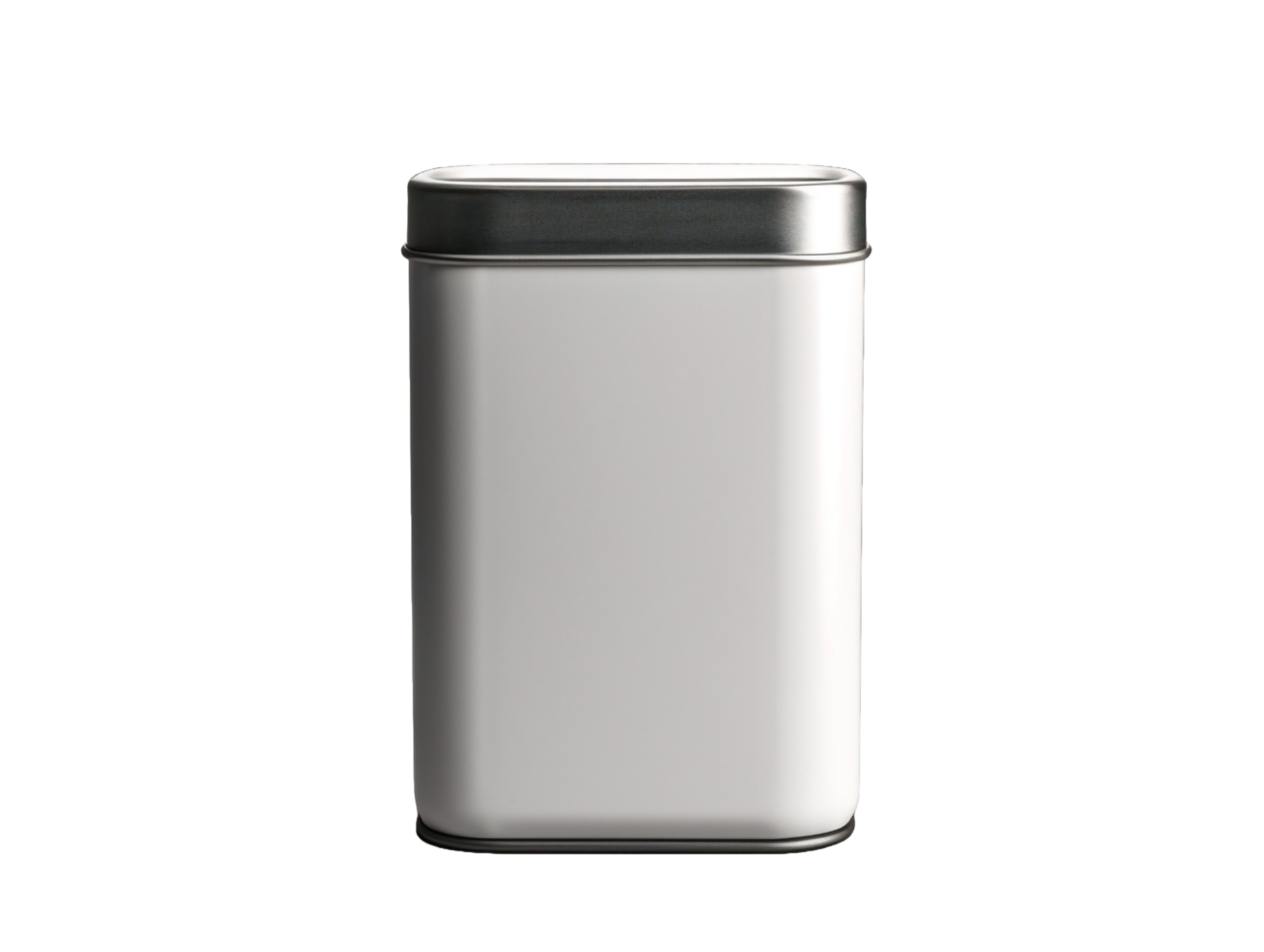 AI generated a white metal box with a lid on a transparent background png