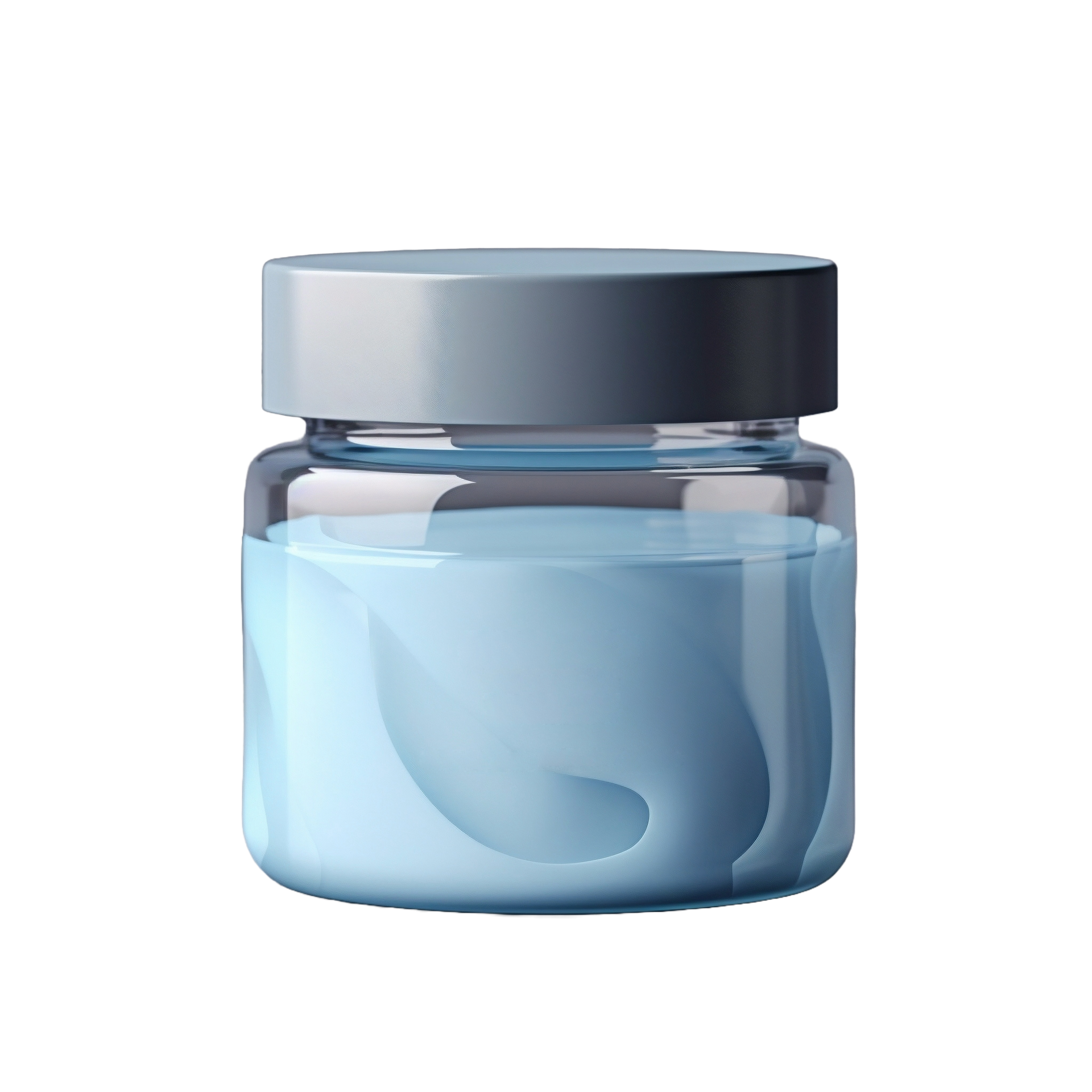 AI generated blue jar with lid on transparent background 36526892 PNG