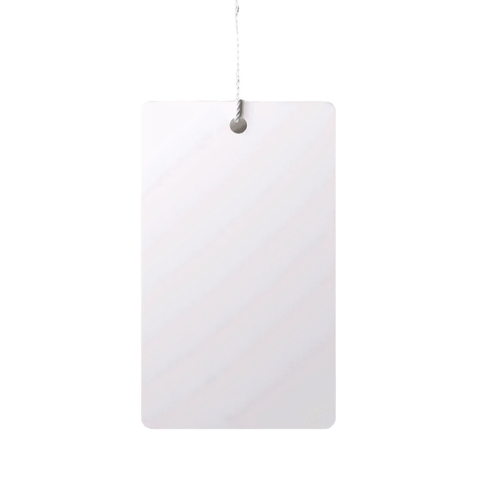 AI generated Hanging Tag with Twine on transparent Background png