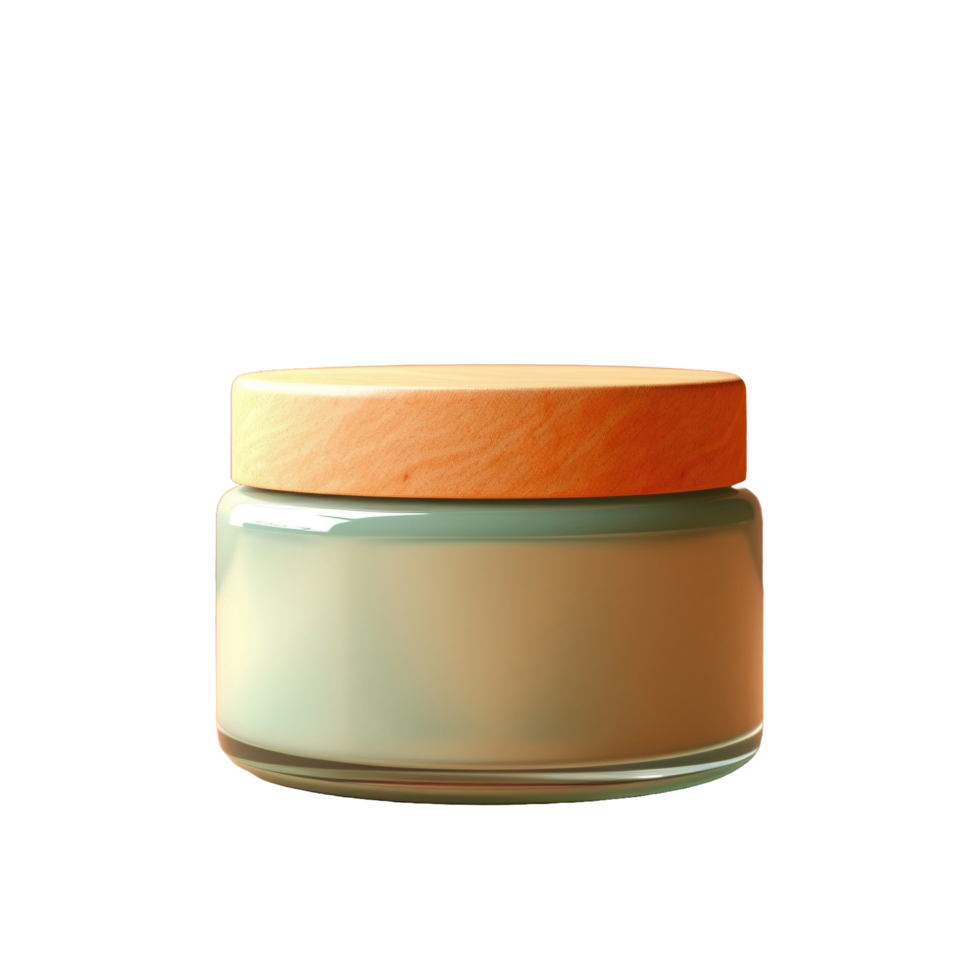 AI generated a jar of cream on a transparent background png