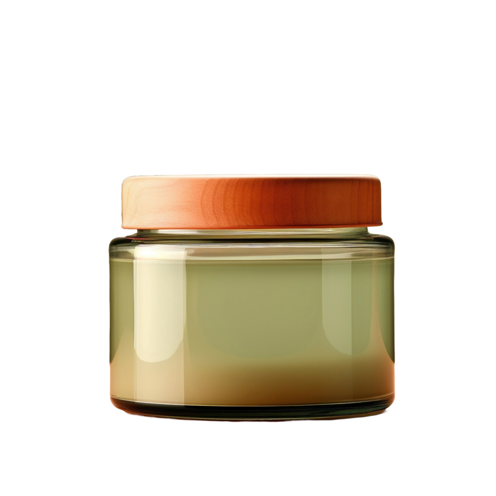 AI generated a jar of cream on a transparent background png