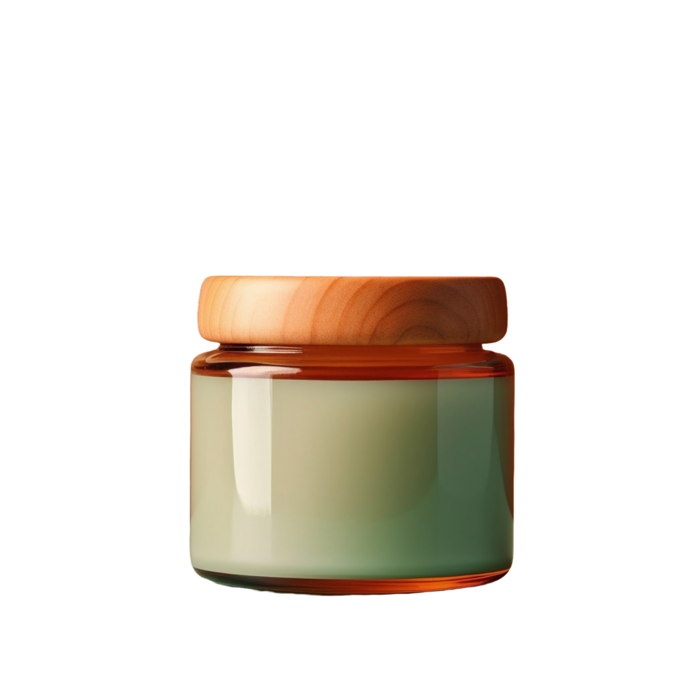 AI generated a jar of cream on a transparent background png