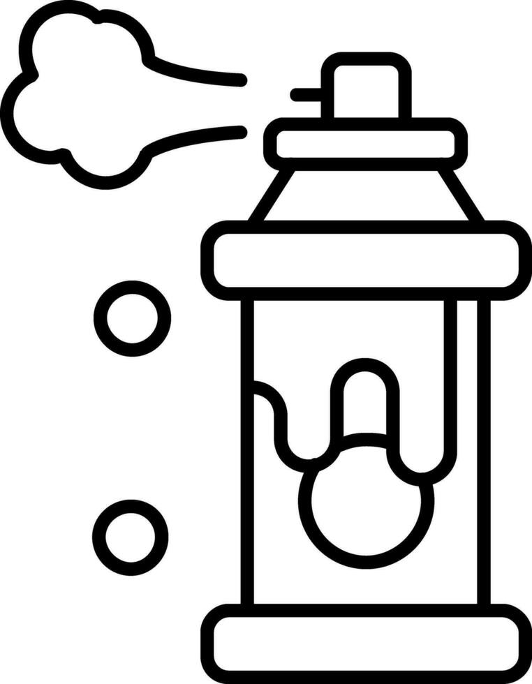 Spray Line Icon vector