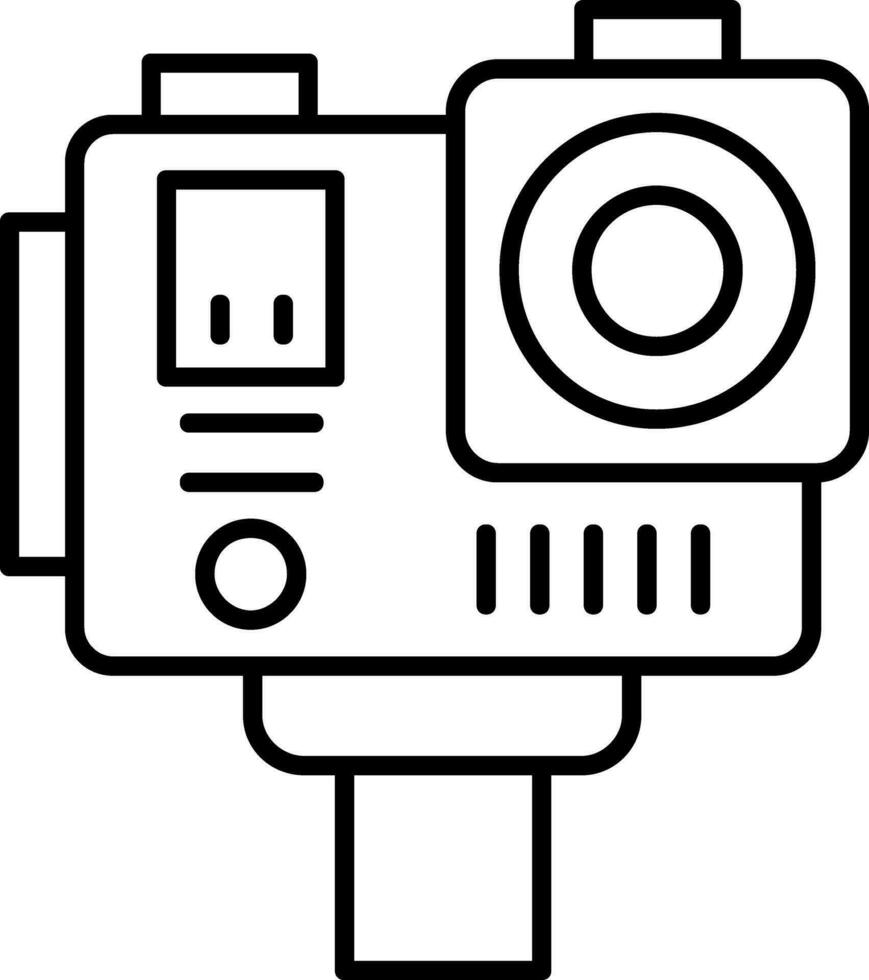 Action camera Line Icon vector