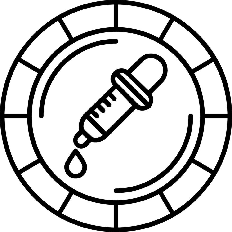 Color picker Line Icon vector