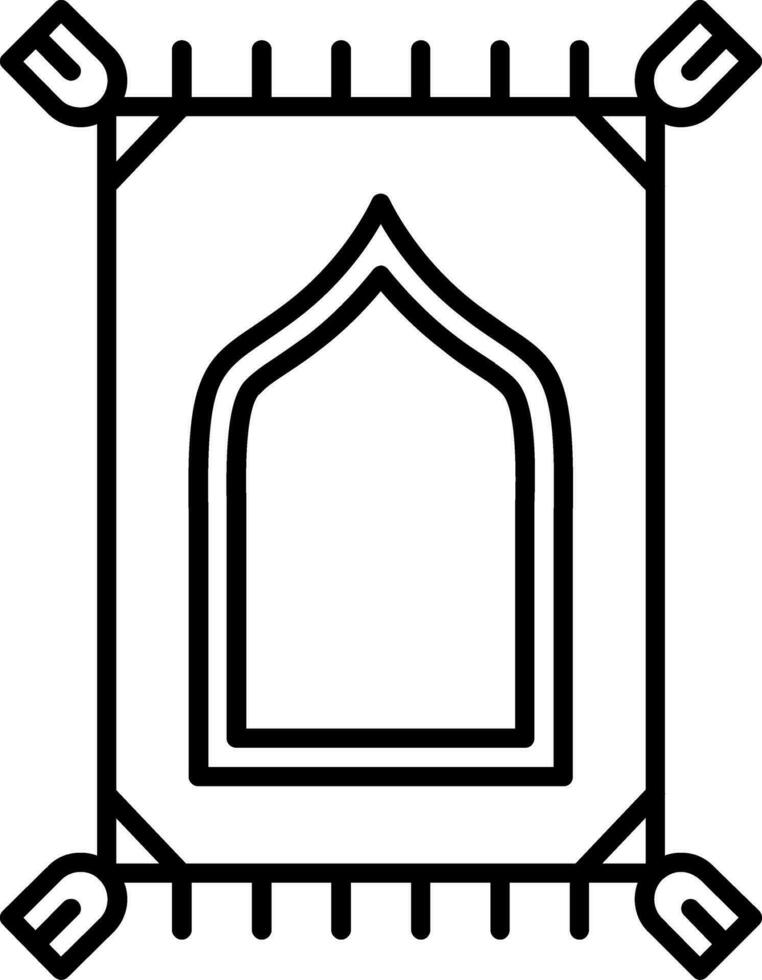 Prayer mate Line Icon vector