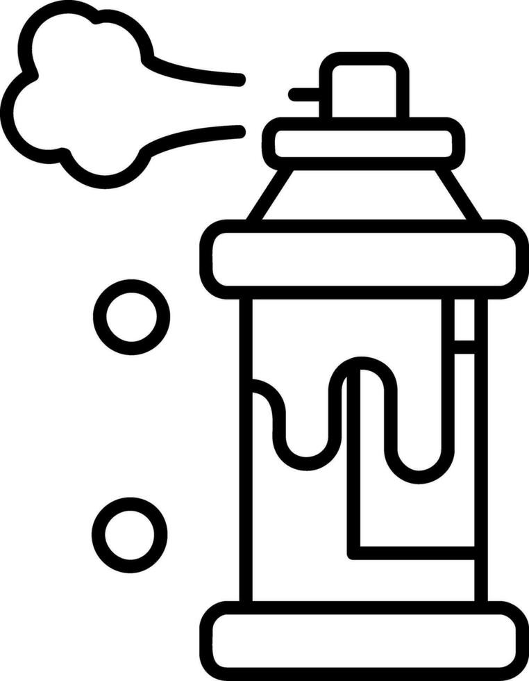 Spray Line Icon vector