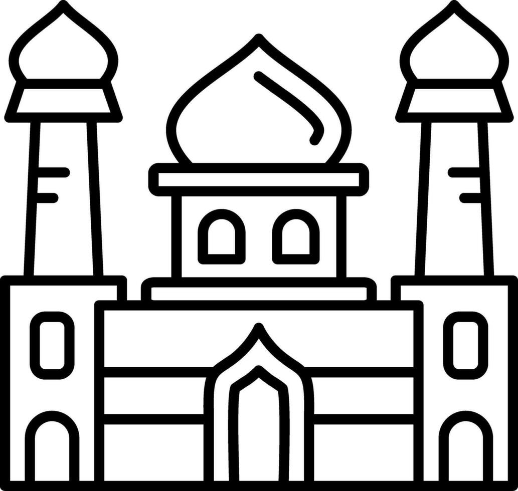 Mosque Line Icon vector