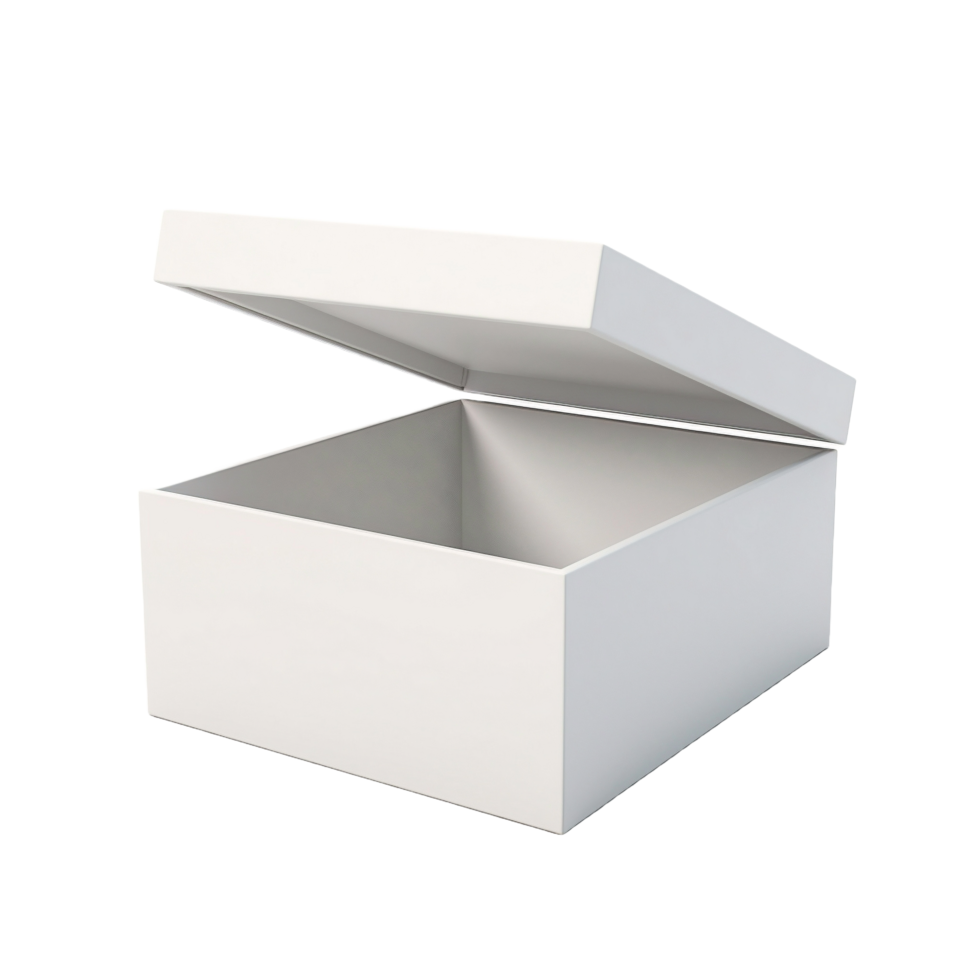 AI generated an empty white box on a transparent background png