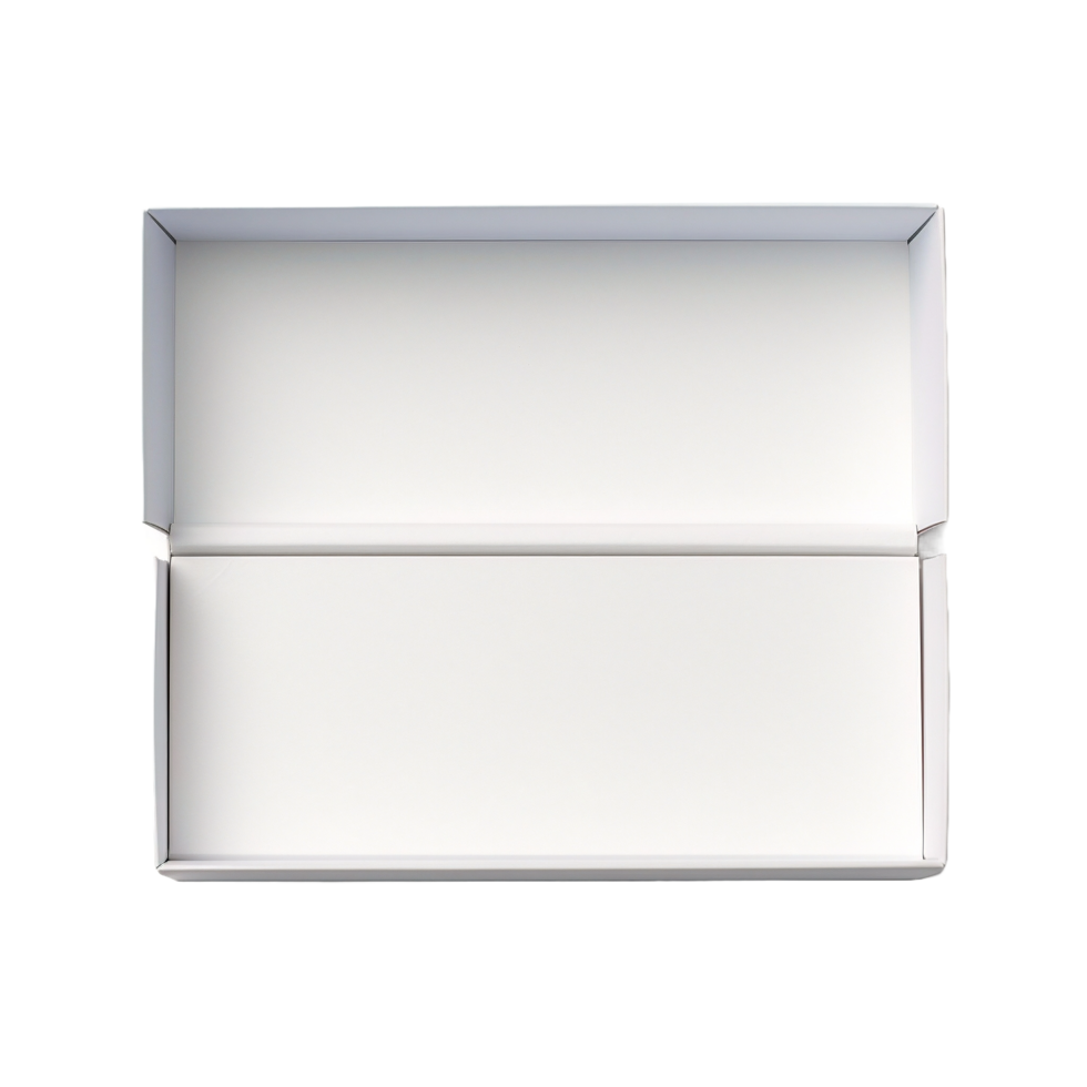 AI generated an empty white box on a transparent background png