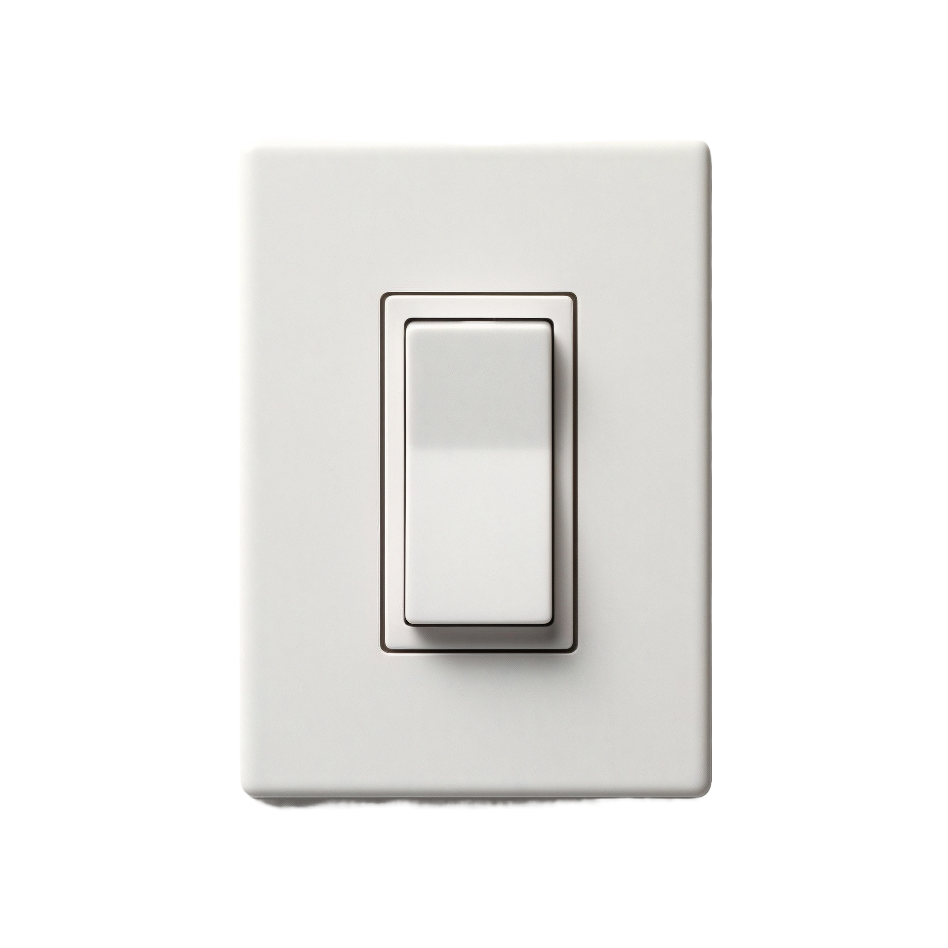 AI generated a white light switch on a transparent background 36527222 PNG