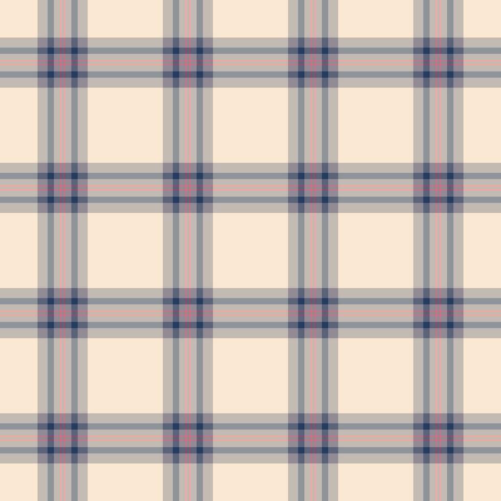 Texture vector pattern of fabric textile seamless with a tartan background check plaid.