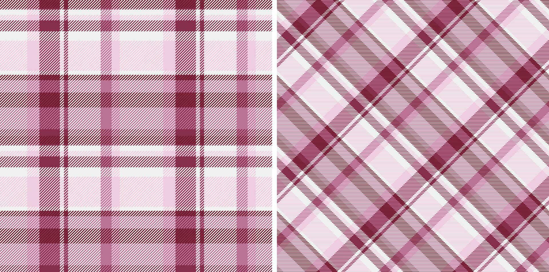 Textile pattern texture of check seamless tartan with a fabric plaid background vector. Set in stylish colors of picture frame ideas. vector