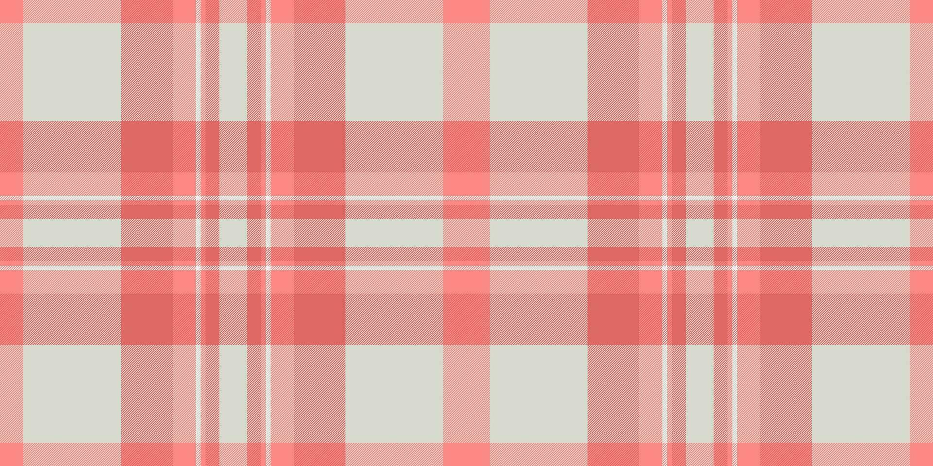 Poster plaid check textile, relax texture seamless background. Stripe tartan vector fabric pattern in red and white colors.