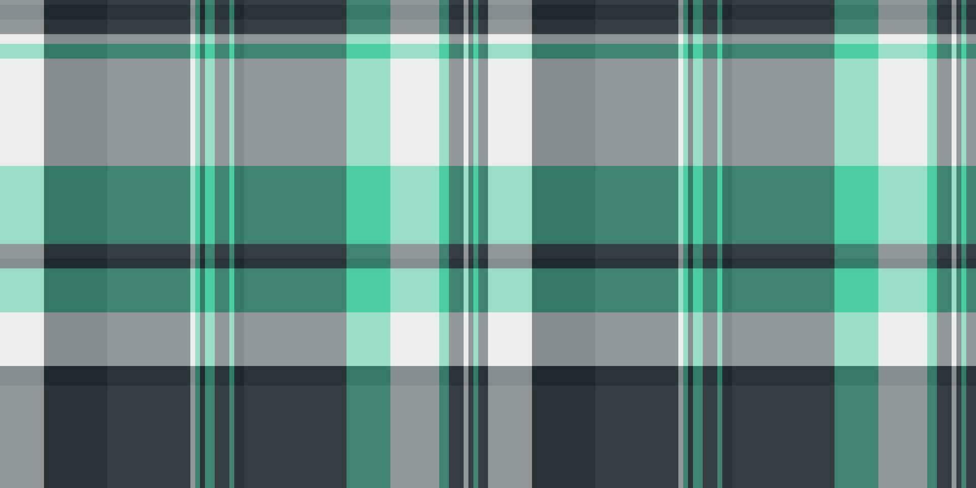 India seamless plaid fabric, october background check textile. Silky vector texture tartan pattern in teal and grey colors.