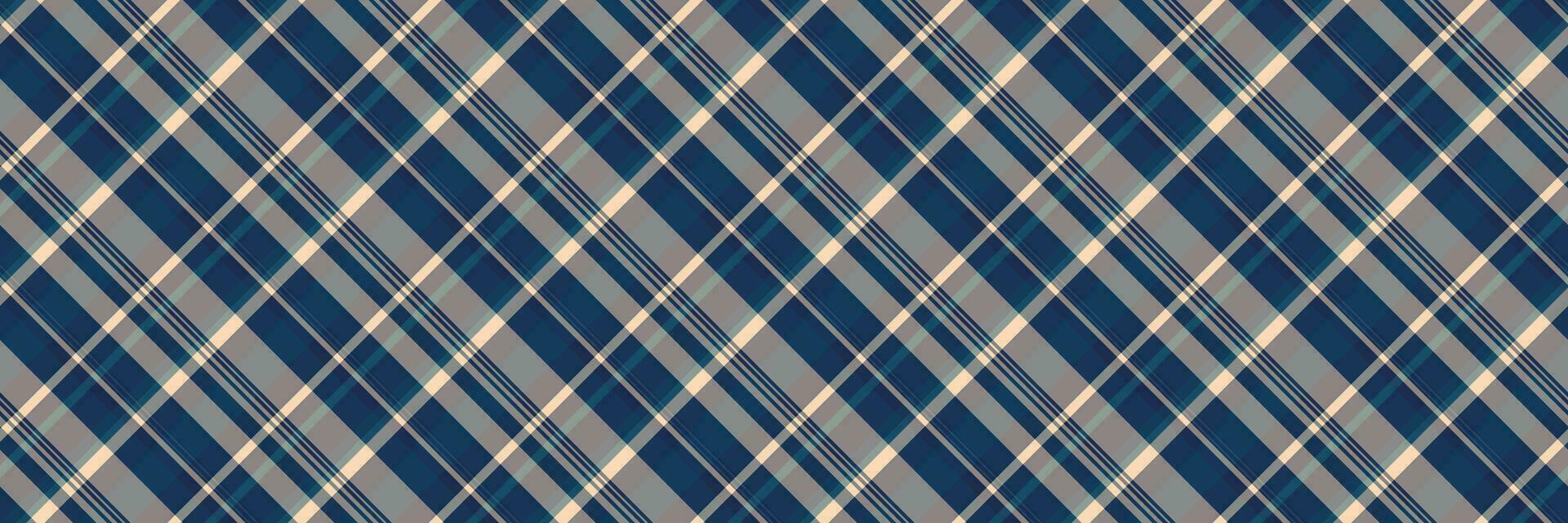 Duvet fabric background tartan, new york textile seamless pattern. Vichy check texture vector plaid in grey and blue colors.