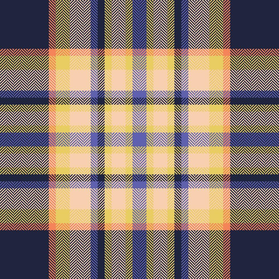 Plaid check pattern. Seamless fabric texture. Tartan textile print. vector