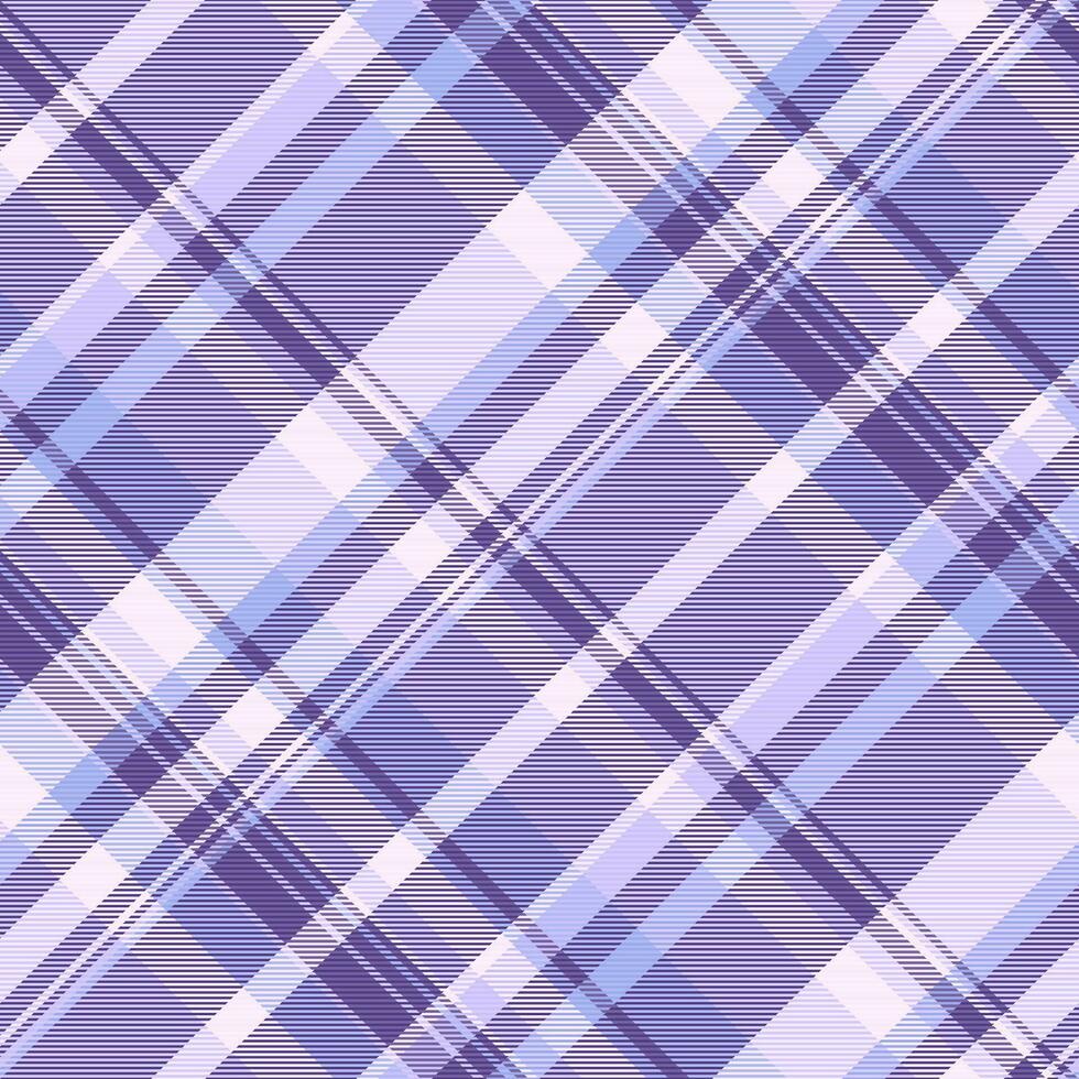 Scratch pattern plaid fabric, shape background texture check. Silk tartan vector seamless textile in indigo and light colors.