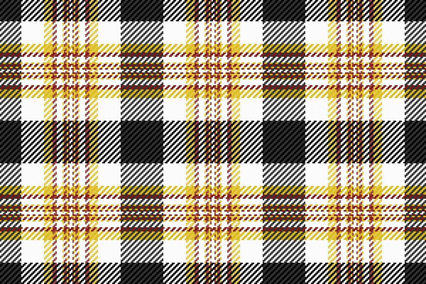 Diamond tartan vector check, fancy textile background pattern. Genuine plaid texture fabric seamless in white and yellow colors.