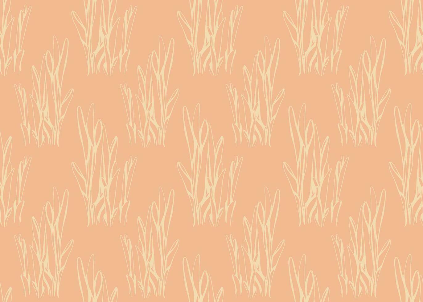Floral pattern seamless background. Foliage and flower wallpaper design of nature. vector