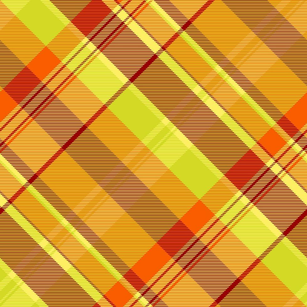 Fabric check texture of seamless pattern vector with a plaid tartan background textile.
