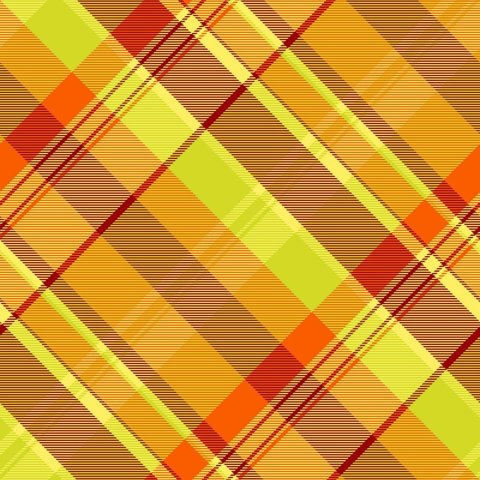 Fabric check texture of seamless pattern vector with a plaid tartan background textile.