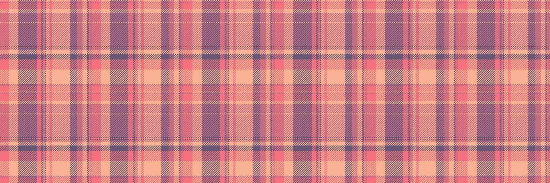 Repeatable patterns fabric seamless check, wallpaper background pattern textile. Goose foot vector texture plaid tartan in red and orange colors.