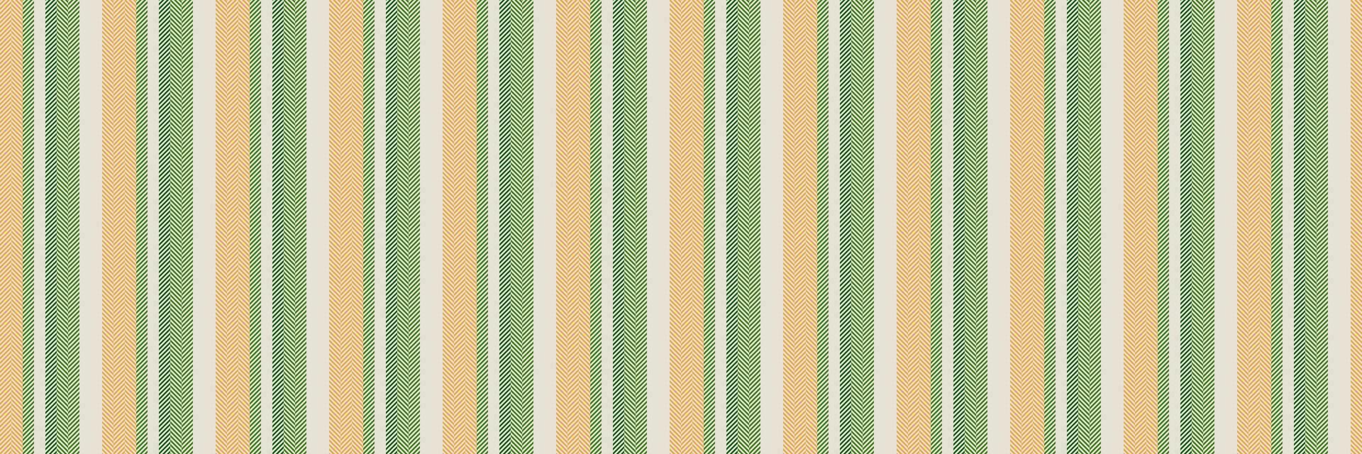 Multicolored vector fabric background, tough stripe pattern textile. Canadian texture lines seamless vertical in white and green colors.
