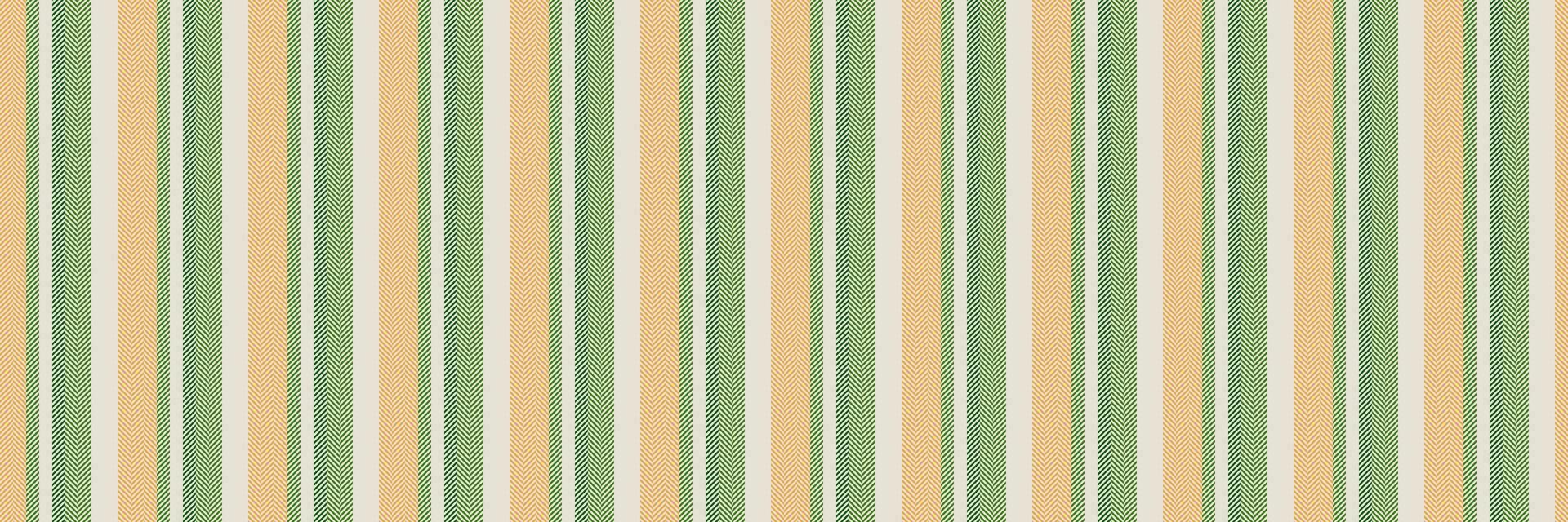 Multicolored vector fabric background, tough stripe pattern textile. Canadian texture lines seamless vertical in white and green colors.
