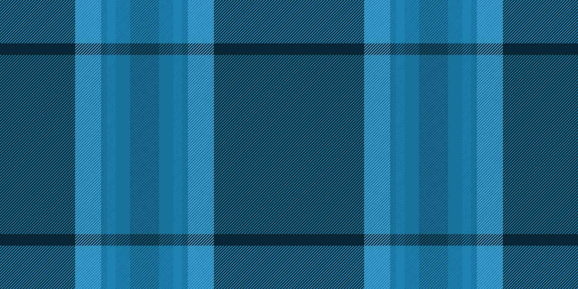 Rag pattern check vector, kitchen plaid texture fabric. Genuine tartan seamless textile background in cyan and dark colors. vector