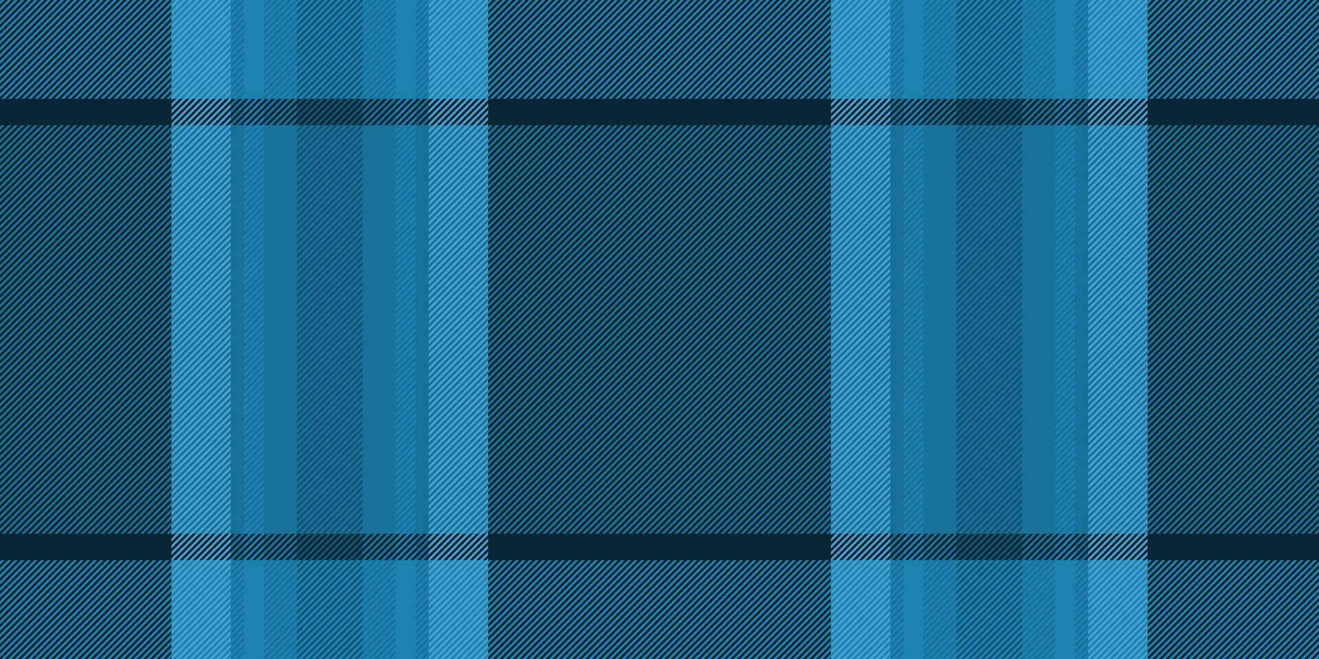 Rag pattern check vector, kitchen plaid texture fabric. Genuine tartan seamless textile background in cyan and dark colors. vector