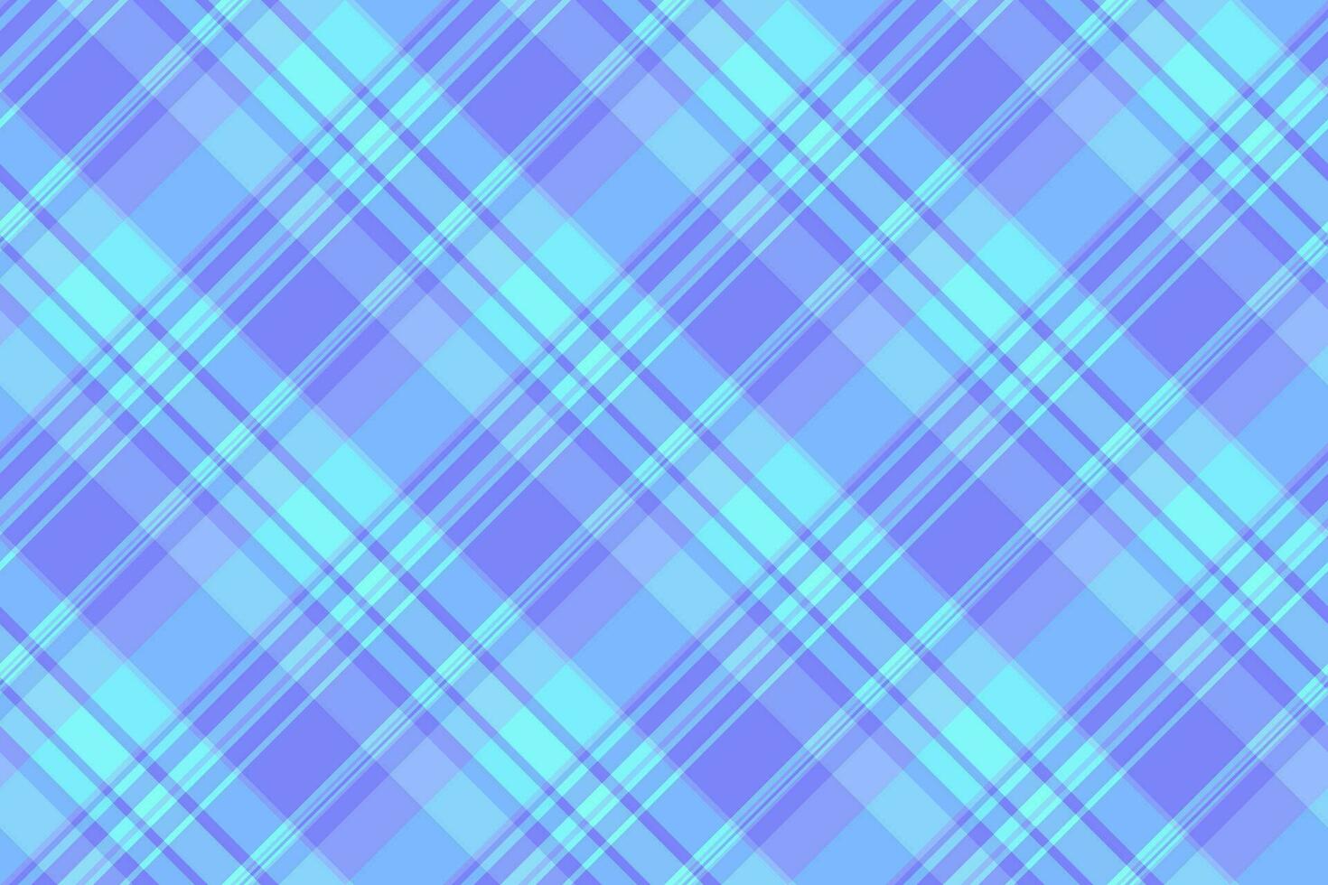 Greeting card check background tartan, ribbon textile plaid pattern. Handkerchief vector seamless texture fabric in blue and cyan colors.