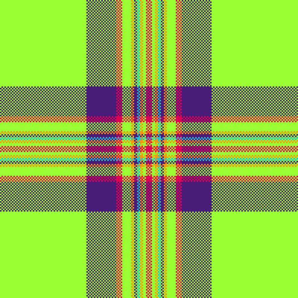 Texture vector check of tartan fabric textile with a plaid background pattern seamless.