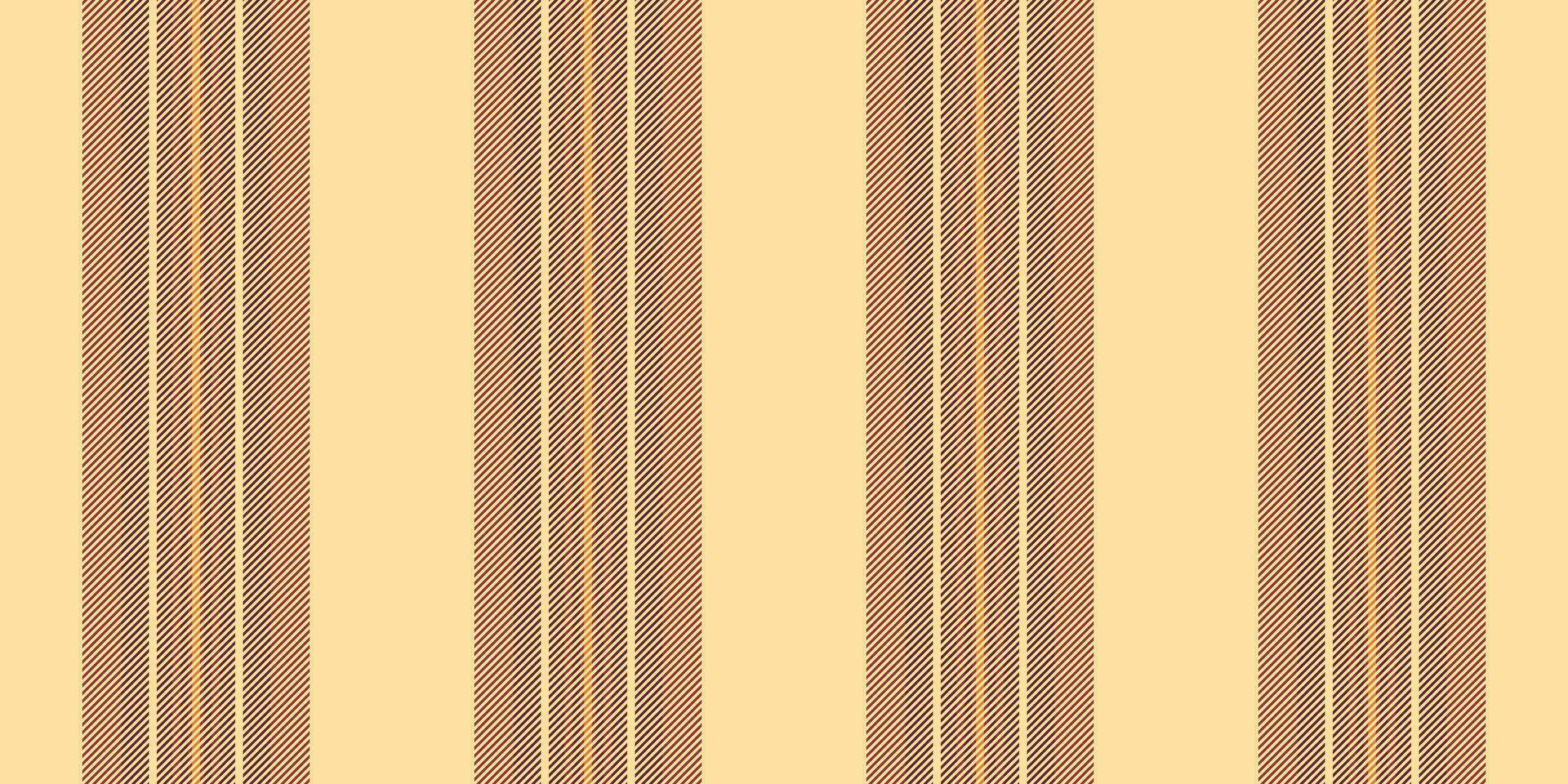 Fit vertical seamless vector, flow lines pattern background. Folded texture stripe fabric textile in red and amber colors. vector