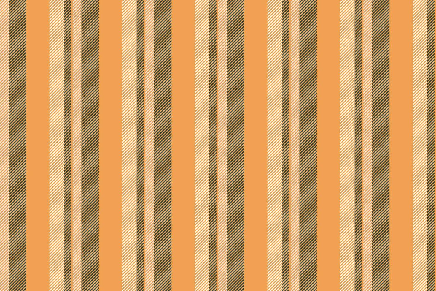 Gentle textile stripe vector, bed fabric lines vertical. Repetitive pattern texture background seamless in orange and dark slate gray colors. vector