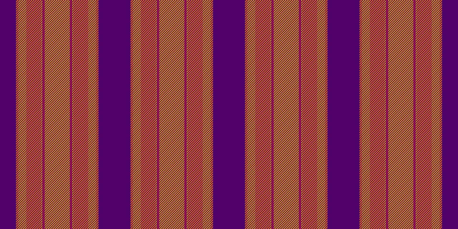 Online lines texture textile, revival stripe pattern background. Motif vertical seamless vector fabric in purple and orange colors.